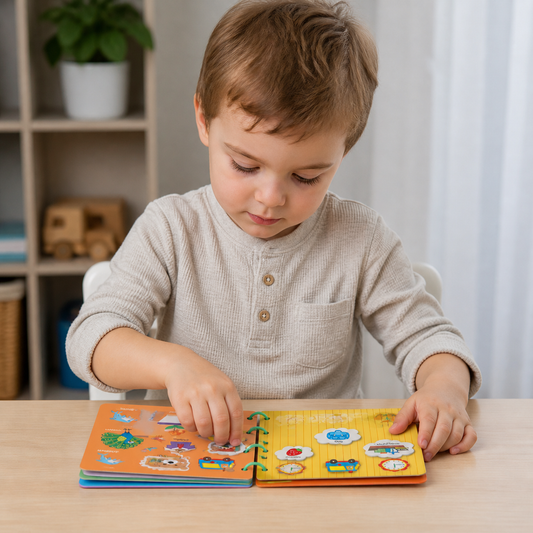 Kognitive Fähigkeiten entwickeln - Velcro Aktivitätsbuch