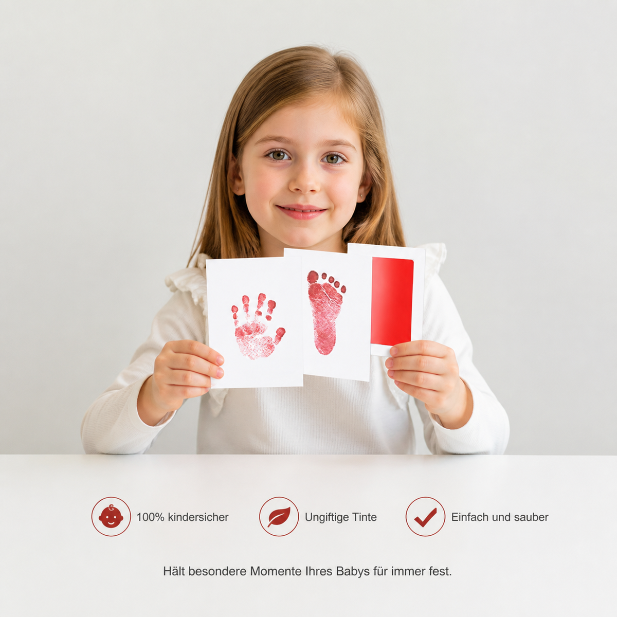 Baby Handabdruck Set – Einzigartiges Andenken an Dein Baby