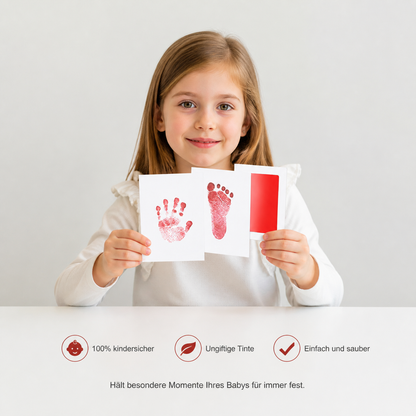 Baby Handabdruck Set – Einzigartiges Andenken an Dein Baby