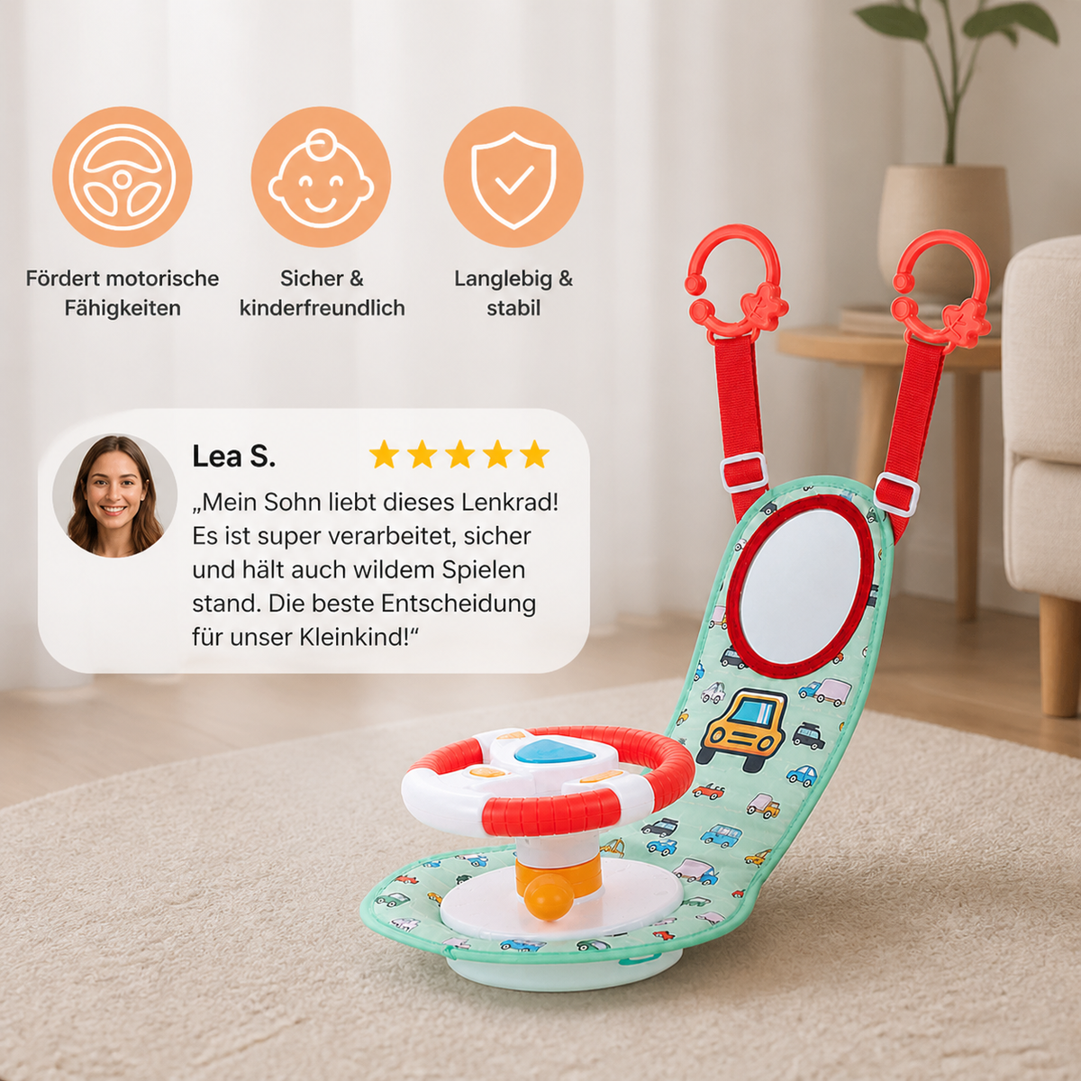 Baby Lenkrad Spielzeug – Interaktiver Spaß für Dein Kleines