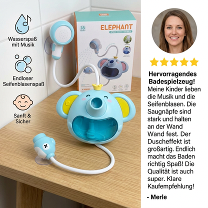 Musikalisches Elefanten-Schaumbadspielzeug mit Duschkopf