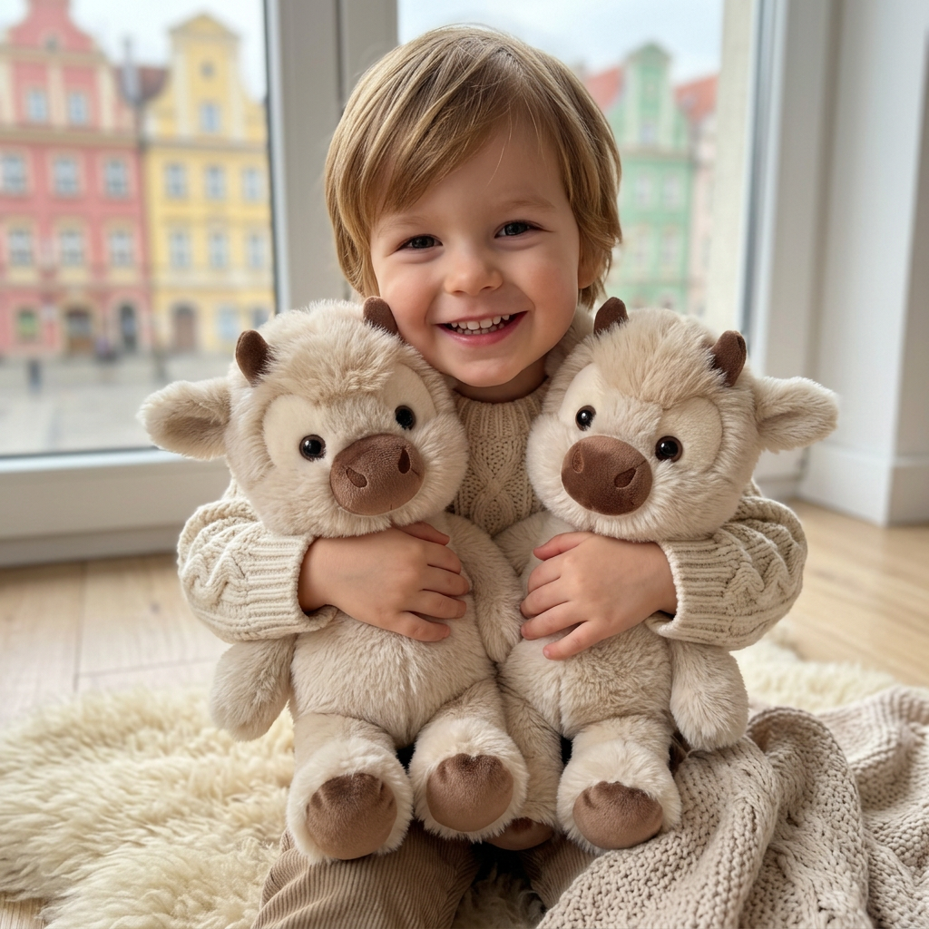 Laufendes Kälbchen - Weiches Cartoon-Plüschtier & Beruhigungshelfer für Kinder