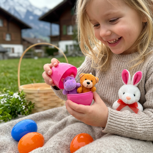 Ostereier-Überraschungsset mit Plüschtieren – Gefüllte Eier für Kinder