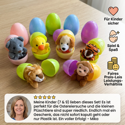 Ostereier-Überraschungsset mit Plüschtieren – Gefüllte Eier für Kinder