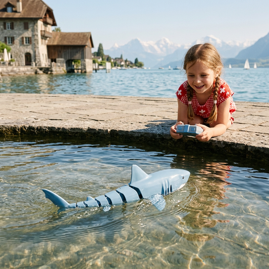 Ferngesteuerter Wasserhai – RC Schwimmroboter für Kinder