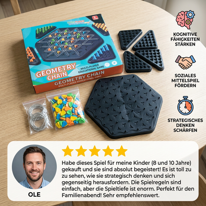 Rubber band triangle cAGummiband-Dreiecksspiel – Strategisches Familienspiel für Groß und Kleinhess family game