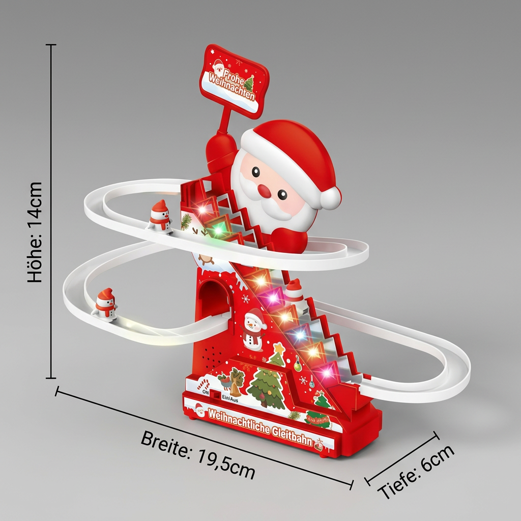 Weihnachtlicher Santa-Rollercoaster-Spaß