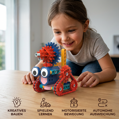 Wissenschaftliches und pädagogisches Konstruktionsset mit Motor