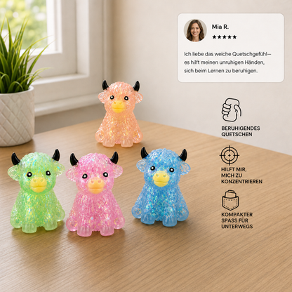 Mini-Highland-Rind-Squishy als Anti-Stress-Spielzeug