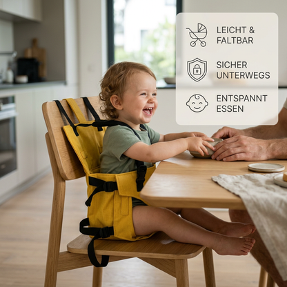 Tragbarer Reise-Sicherheitsgurt mit Babysitzfunktion