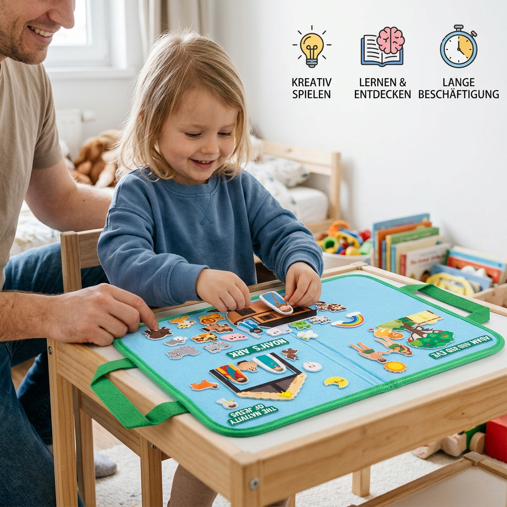 Montessori-Filzbuch mit Bibelgeschichten