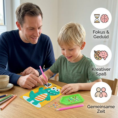 Glitzerndes Diamant-Mosaik-Set – Kreativer Bastelspaß