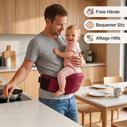 Ergonomische Baby-Hüfttrage