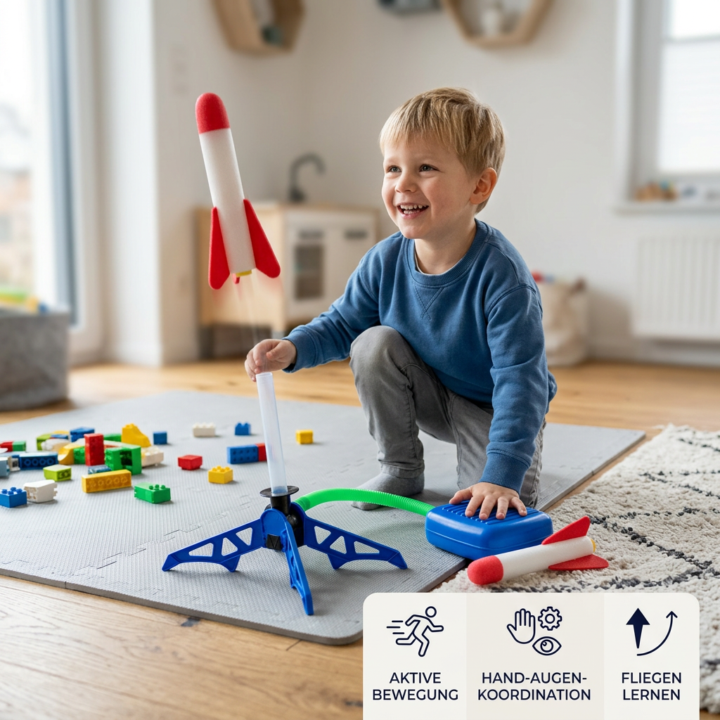 Schaumstoff-Raketenwerfer für Kinder