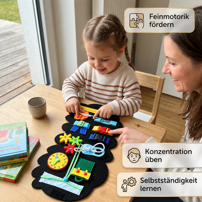 Montessori-Beschäftigungsbuch im Tierdesign