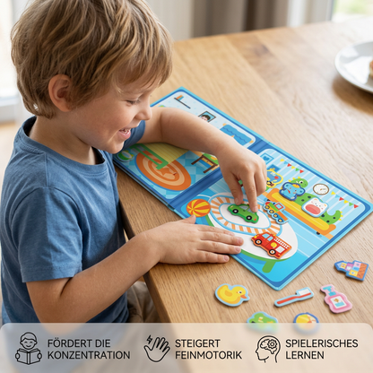 Montessori Magnet-Quiet-Book – Kreatives Ankleide- & Szenenspiel