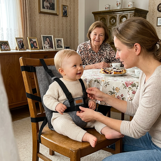 Tragbarer Reise-Sicherheitsgurt mit Babysitzfunktion