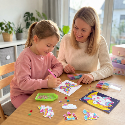 Glitzerndes Diamant-Mosaik-Set – Kreativer Bastelspaß
