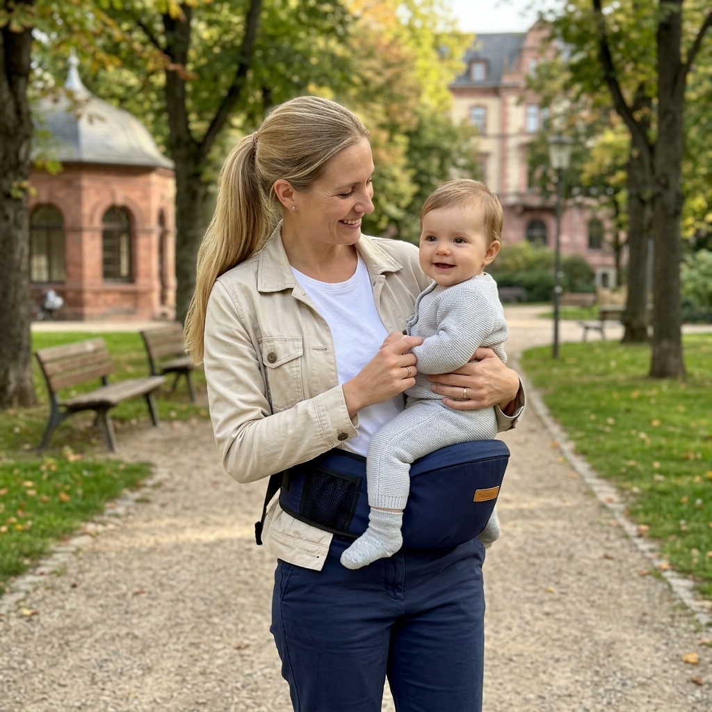 Ergonomische Baby-Hüfttrage