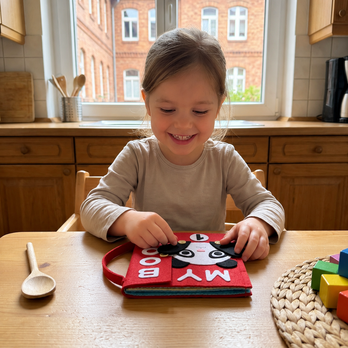 Montessori-Filz-Beschäftigungsbuch für Kinder