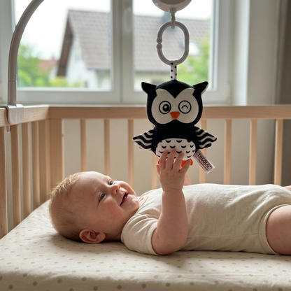 Baby-Rassel-Kuscheltiere für Kinderbett und Kinderwagen