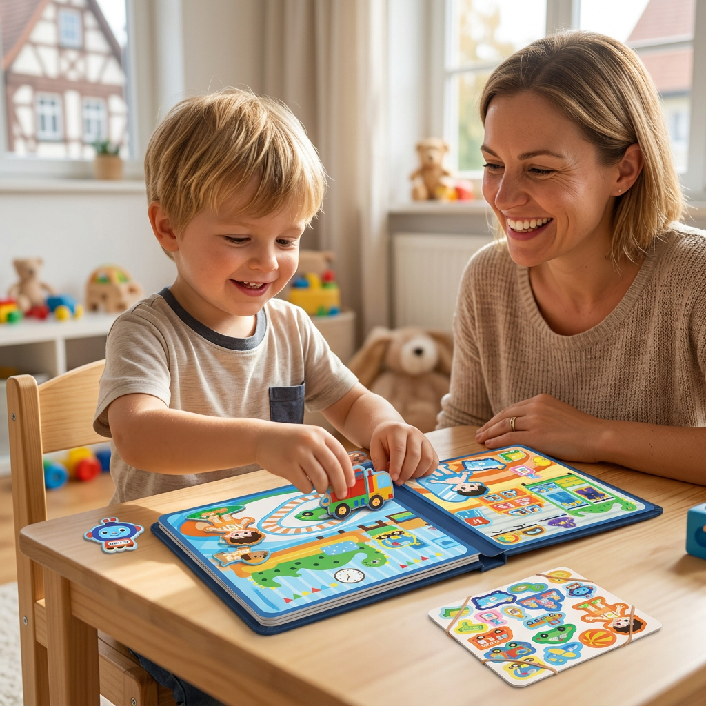 Montessori Magnet-Quiet-Book – Kreatives Ankleide- & Szenenspiel