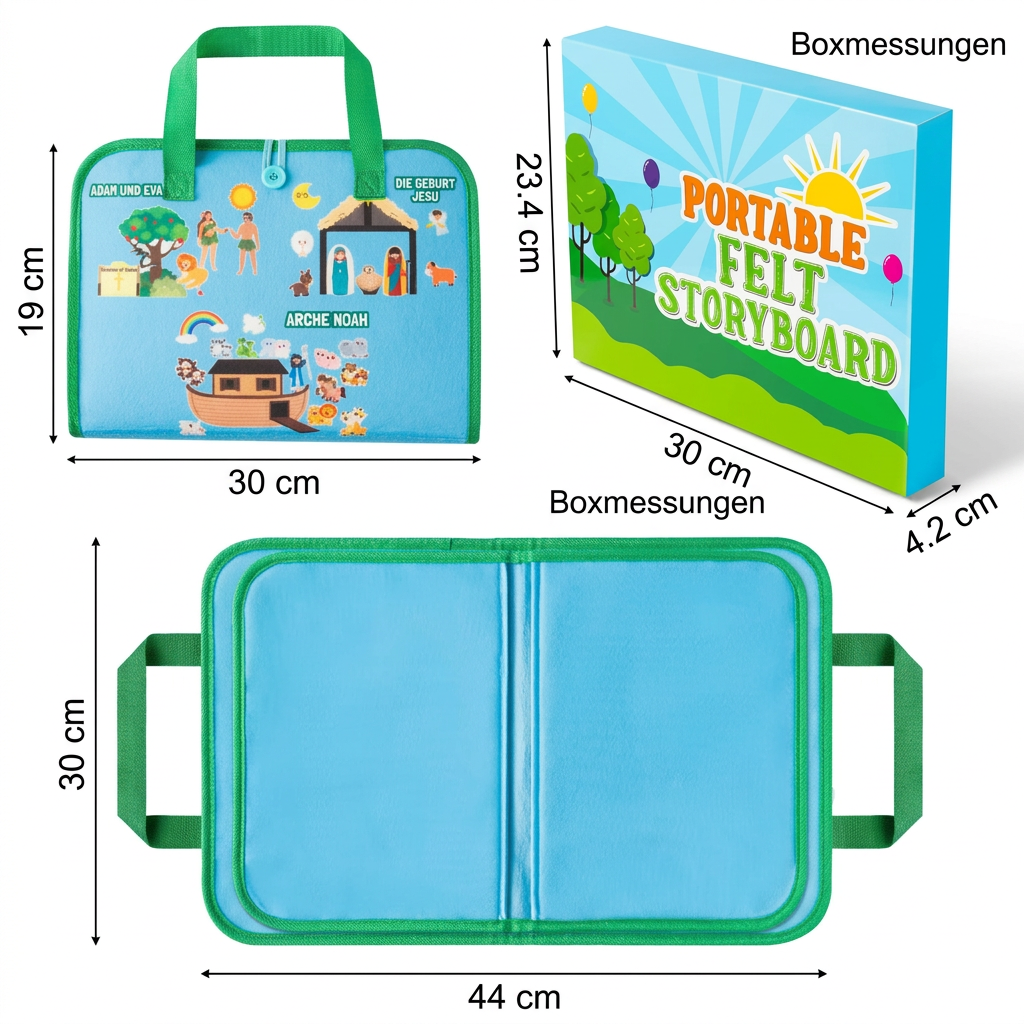 Montessori-Filzbuch mit Bibelgeschichten