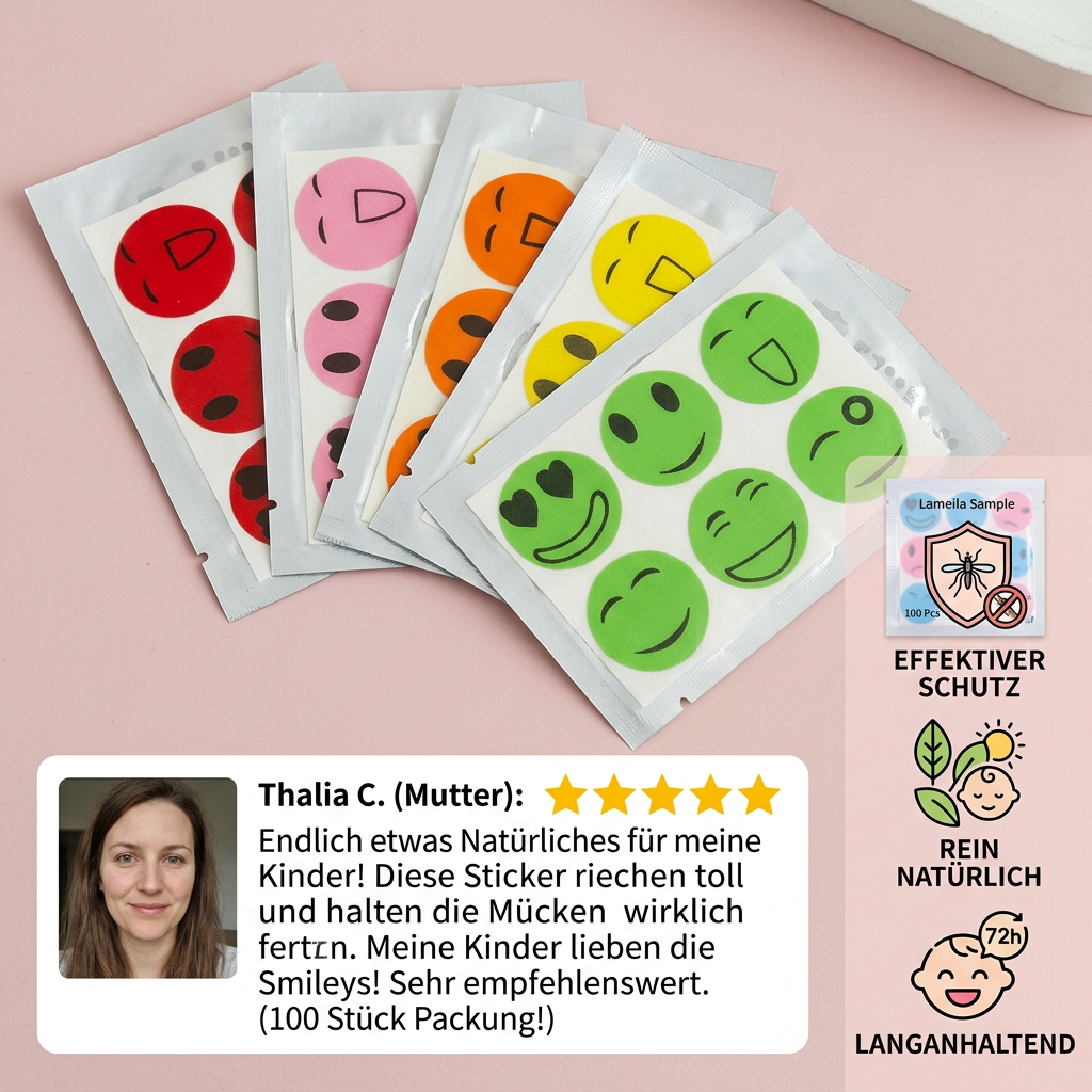 Natürliche Mückenschutz-Sticker für Kinder und Babys (100 Stück)