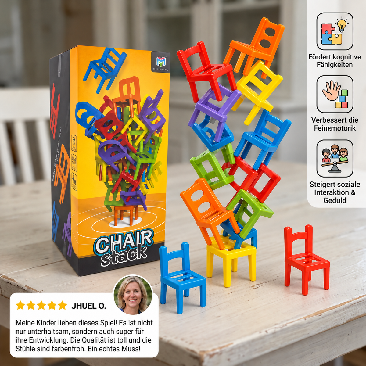 Montessori Stuhl-Stapelspiel