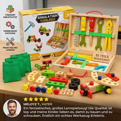 WoodyBox – Montessori-Werkzeugkasten aus Holz