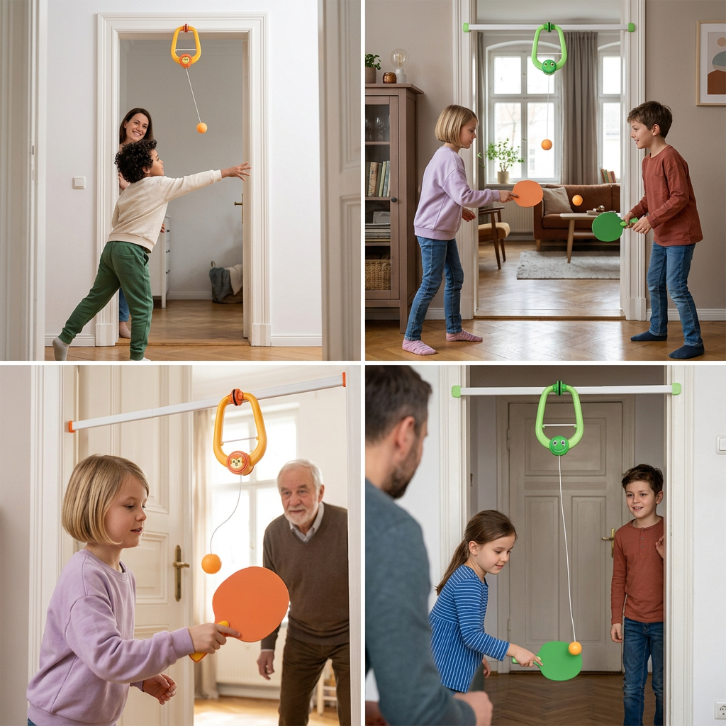 Türrahmen-Tischtennisspiel-Set