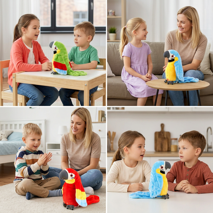 Sprechender und musizierender Spielzeugpapagei für Kinder