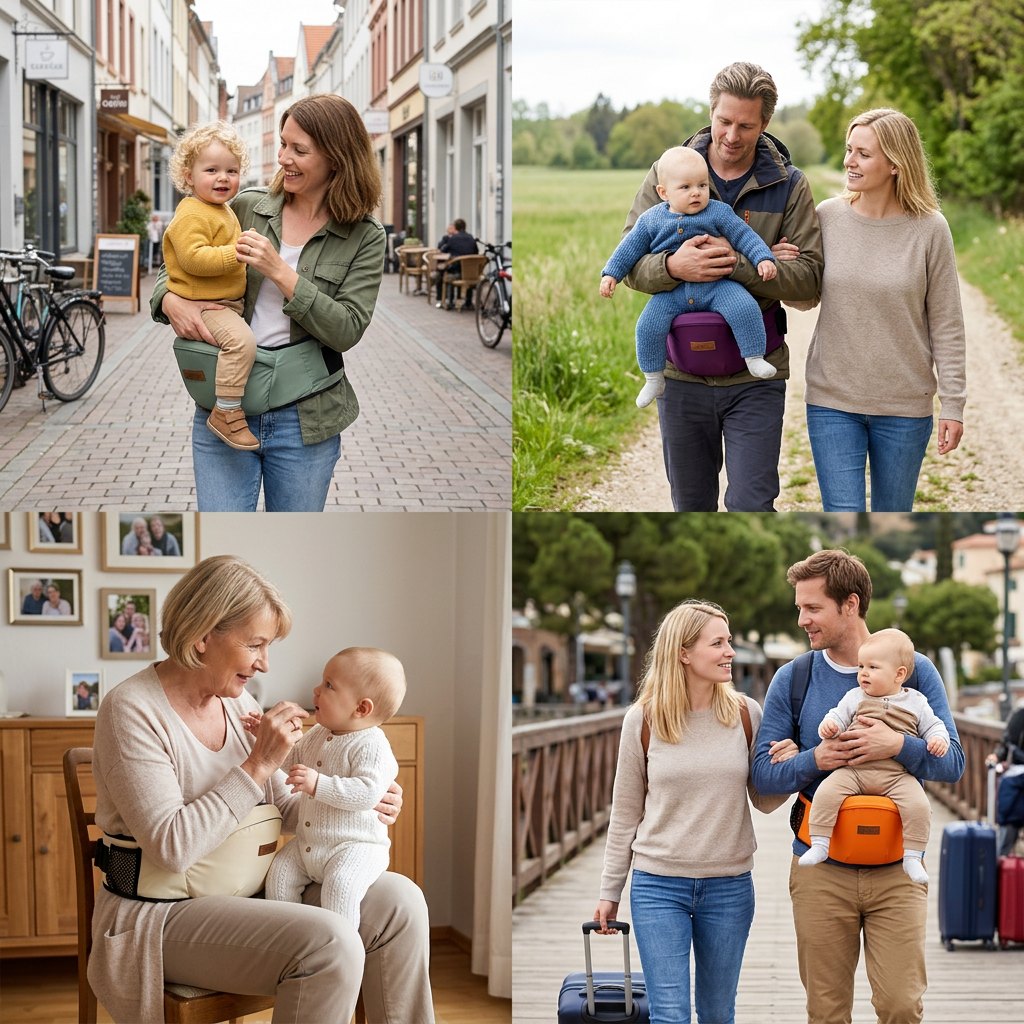 Ergonomische Baby-Hüfttrage