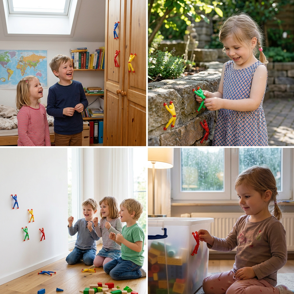 Klebrige Kletterfiguren – Kinderspielzeug
