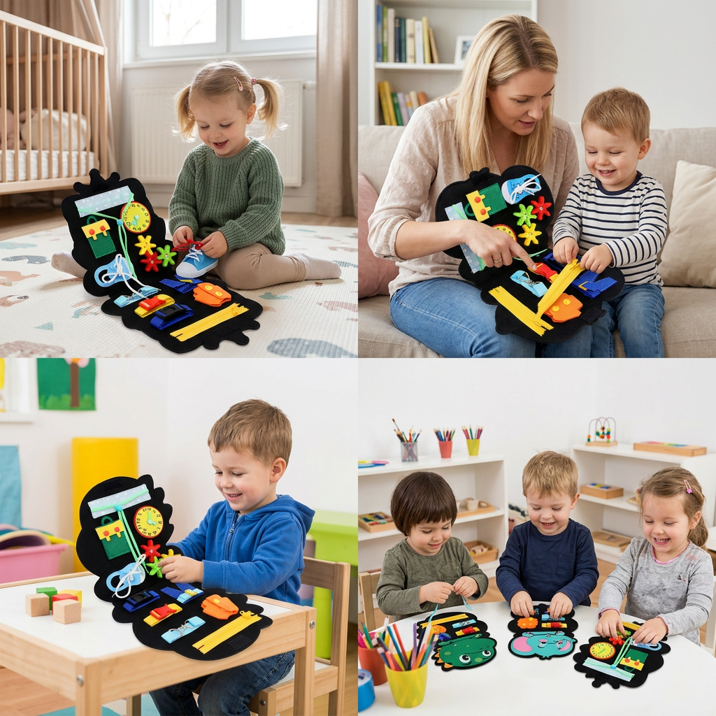 Montessori-Beschäftigungsbuch im Tierdesign