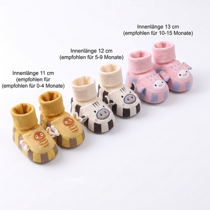 Kuschelweiche Baby-Socken-Schuhe – Warm, Rutschfest & Bequem