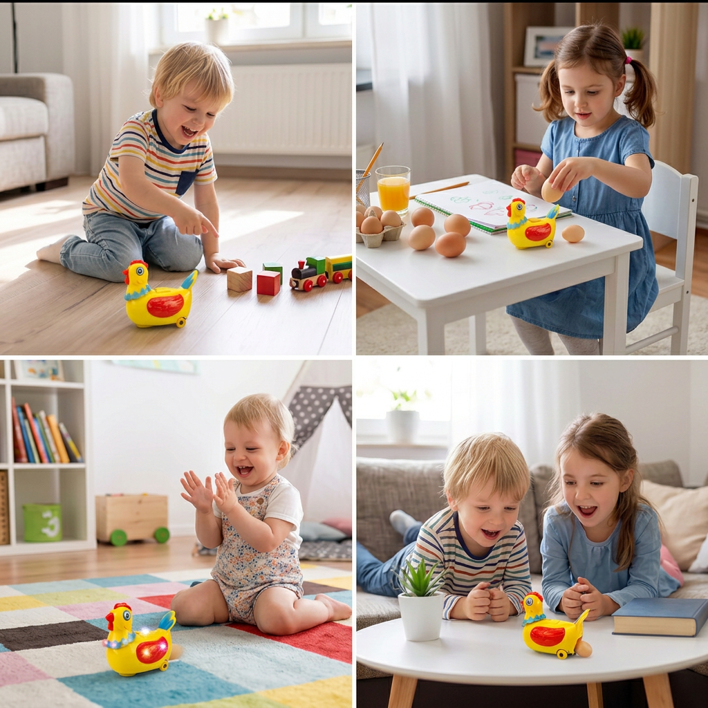 Musik-Huhn mit Eierlegefunktion – Lustiges Spielzeug für Kinder