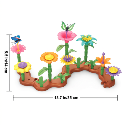 Blumen-Garten Steckspiel für Kinder – Kreatives Pflanz & Lernspielzeug für kleine Gärtnerinnen und Gärtner
