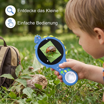 Kinder Video-Mikroskop mit Bildschirm – Mobiles Forschungsgerät für kleine Entdecker