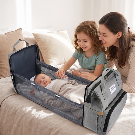 2-in-1-Rucksack mit integriertem Babybett