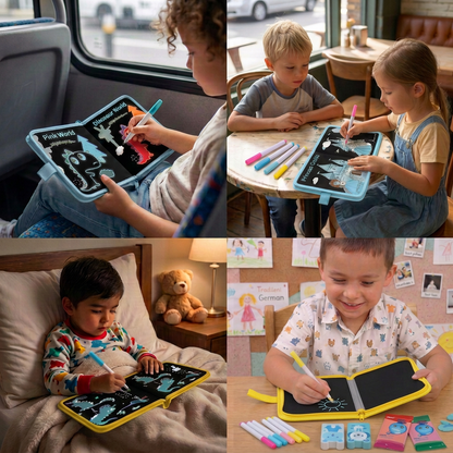 Kreative Zeichentafel – Wiederverwendbares Malbuch für Kinder