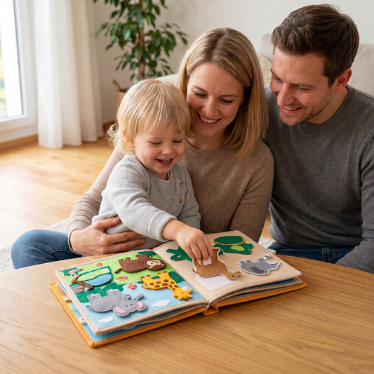 QuietBook – Robustes Montessori-Geschichtenbuch