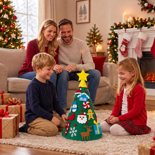 Montessori 3D-Filz-Weihnachtsbaum