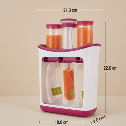 Praktischer Fruchtpüree-Zubereiter für Babys