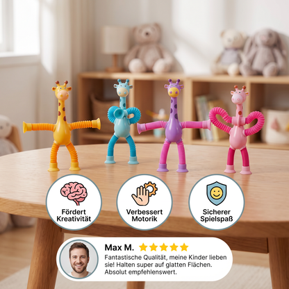 Giraffen-Spielzeug mit Saugnäpfen für Kinder