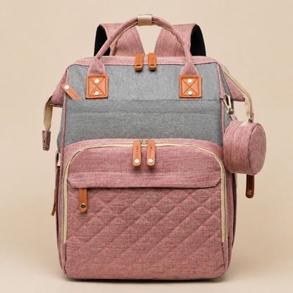 3-in-1 Reise Wickelrucksack mit faltbarem Babybett - Perfekt für Unterwegs!