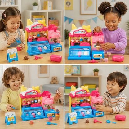 DIY-Spielset zum Herstellen von Eis aus Modelliermasse