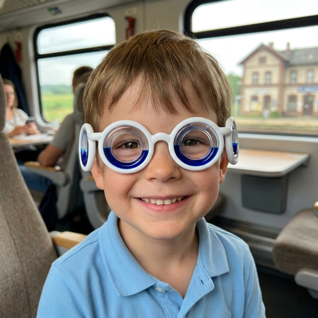 Kinder-Reisekrankheits-Brille – Ultraleichte Hilfe gegen Übelkeit auf Reisen