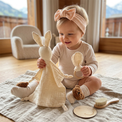 6-Teiliges Neugeborenen Geschenkbox Set  – Baby Erstausstattung