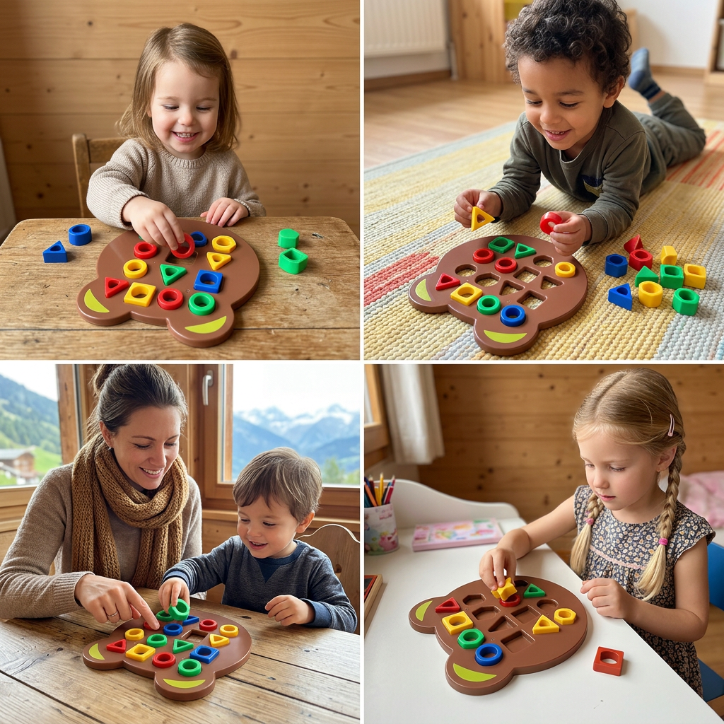 Farb- & Formen-Matching Spiel für Kinder – Interaktives Lernspielzeug